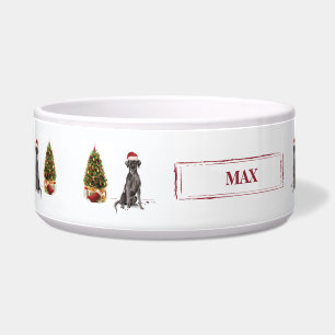 Black Lab Funny Christmas Dog and Tree