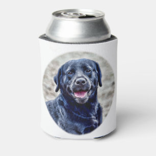 Black Lab Head Can Cooler