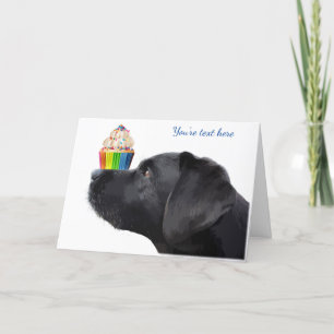 Black Lab I Love You Card - Dog I Love You