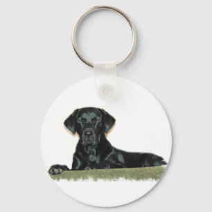 Black Lab Keychain