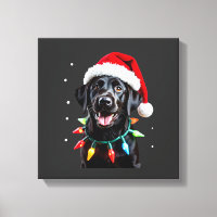 Black Lab Labrador Christmas Tree Light Pajama Dog