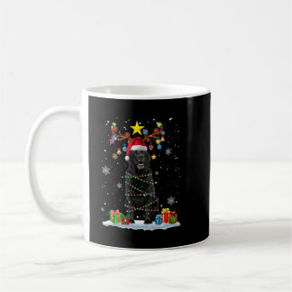 Black Lab Labrador Christmas Tree Light Pajama Dog Coffee Mug