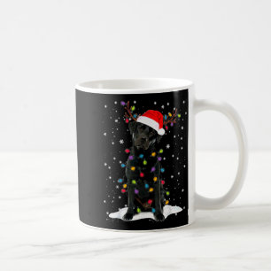 Black Lab Labrador Christmas Tree Light Pajama Dog Coffee Mug