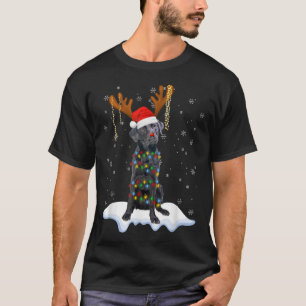 Black Lab Labrador Christmas Tree Light Pajama Dog T-Shirt