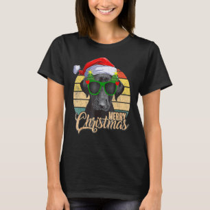 Black Lab Labrador Christmas Tree Light Pajama Dog T-Shirt