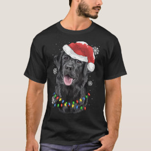 Black Lab Labrador Christmas Tree Light Pajama Dog T-Shirt