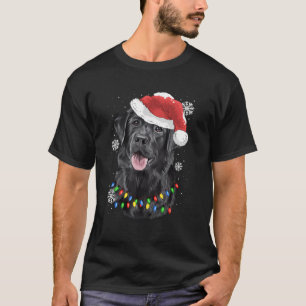 Black Lab Labrador Christmas Tree Light Pajama Dog T-Shirt