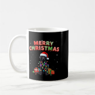 Black Lab Labrador Dog Merry Christmas Matching Coffee Mug