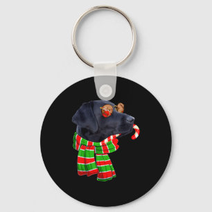 Black Lab Labrador Dog Owners Christmas Xmas Holid Key Ring