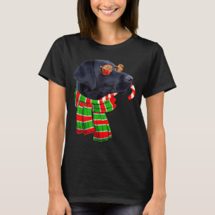 Black Lab Labrador Dog Owners Christmas Xmas Holid T-Shirt