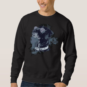 Black Lab Labrador Retriever Dog With Glasses Dog Sweatshirt