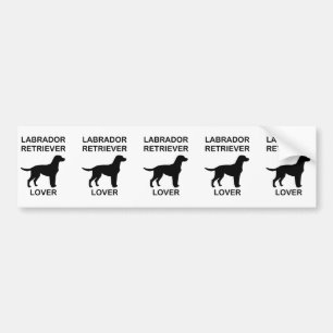 black lab lover bumper sticker