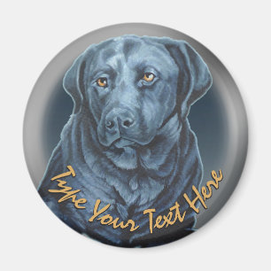 Black Lab Magnet Personalised Labrador Dog  Magnet