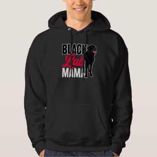 Black Lab Mama Animal Pet Mummy Dog Owner Black La Hoodie
