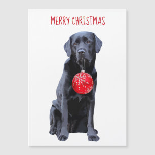 Black Lab Merry Christmas - Cute Labrador Dog