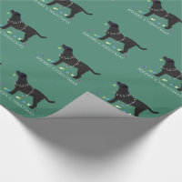 Black Lab Merry Christmas Design