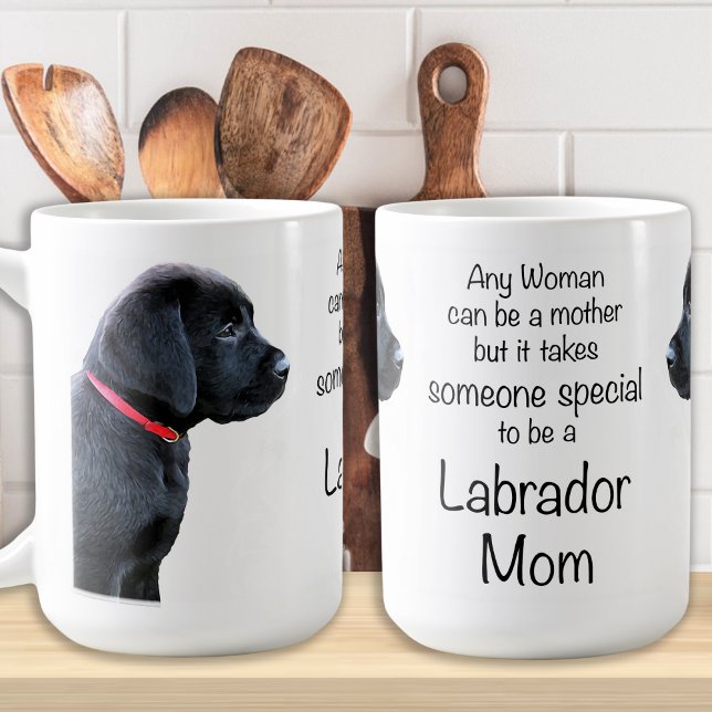 Black Lab - Mothers Day Dog - Labrador Mum Coffee Mug (Creator Uploaded)