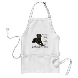 Black Lab Mum Apron