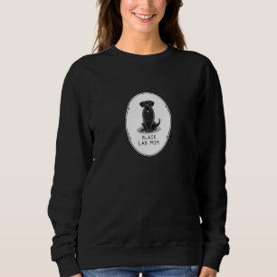 Black Lab Mum (Labrador Retriever Mum) Cute Dog Sweatshirt