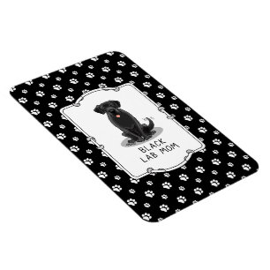 Black Lab Mum (Labrador Retriever Mum) Dog Mum Magnet