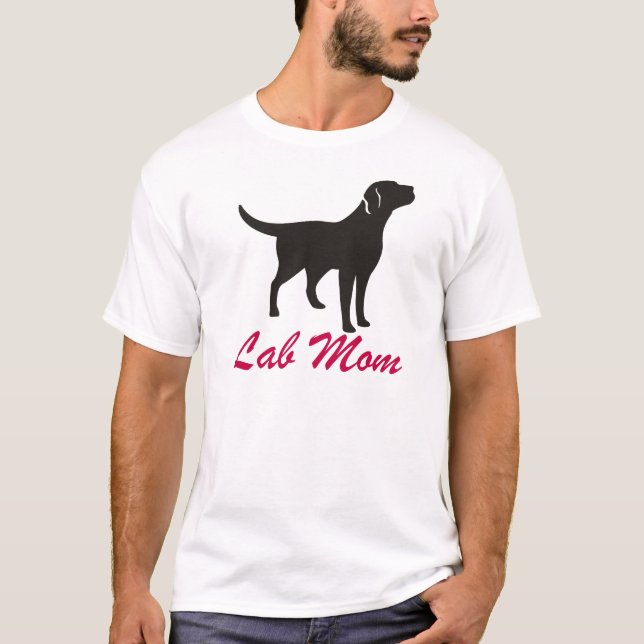Black Lab Mum T-Shirt (Front)