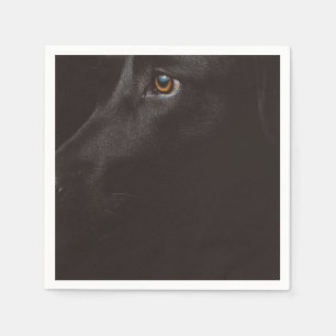 black lab napkin