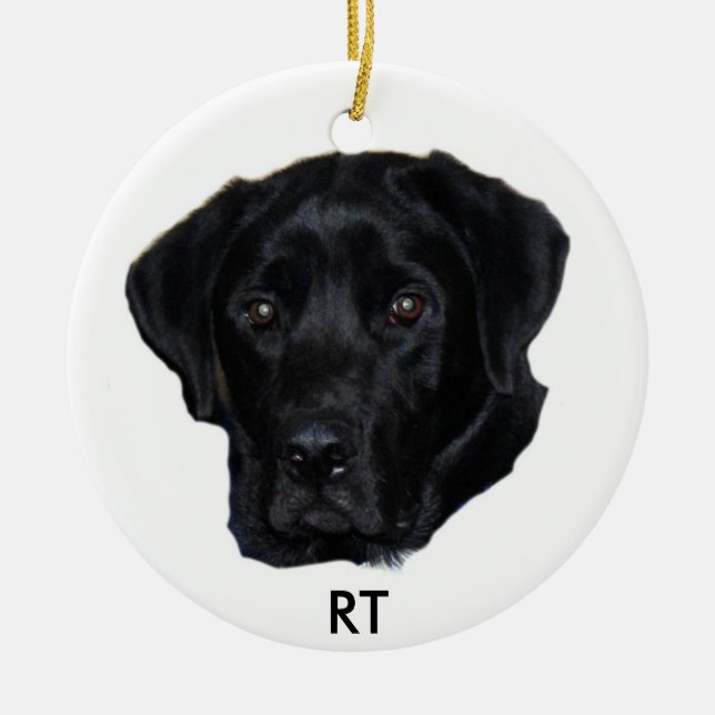 Black lab ornament (Front)