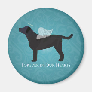 Black Lab Pet Memorial Sympathy Pet Loss Design Magnet