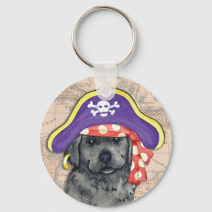 Black Lab Pirate Key Ring