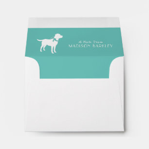 Black Lab Puppy Labrador Dog Envelope