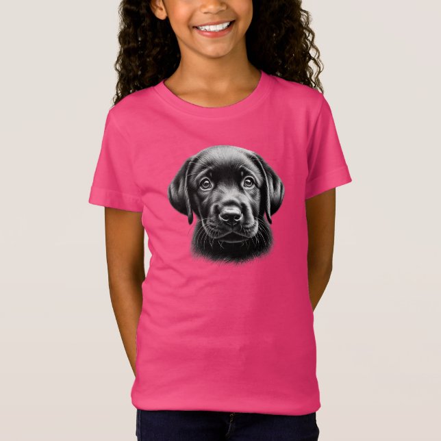 Black Lab Puppy T-Shirt (Front)