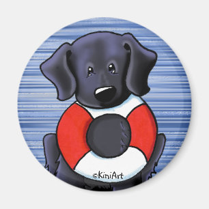Black Lab Rescue Magnet