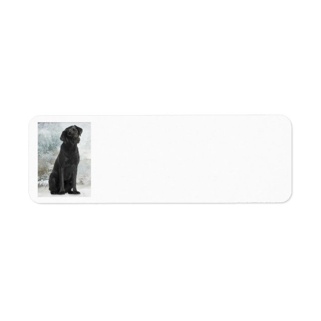 Black Lab Return Address Labels (Front)