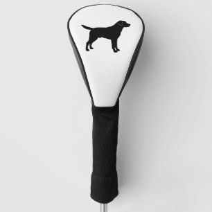 Black Lab Silhouette Golf Head Cover
