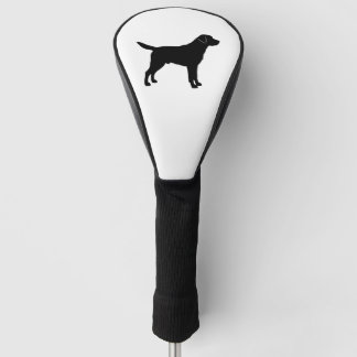 Black Lab Silhouette Golf Head Cover