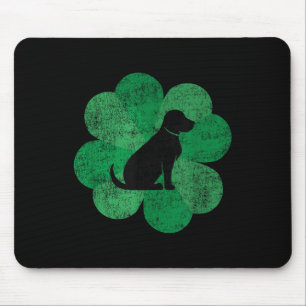 Black Lab St. Patricks Day Shirt - Retro Labrador Mouse Mat