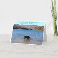 Black Lab Sympathy Card - Dog Sympathy - Pet Loss