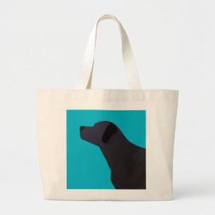 Black Lab Templates Ready to Customise Large Tote Bag