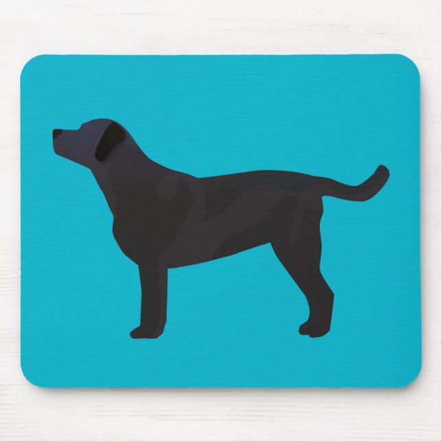 Black Lab Templates Ready to Customise Mouse Mat (Front)