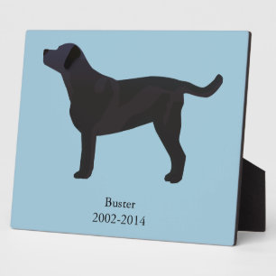 Black Lab Templates Ready to Customise Plaque
