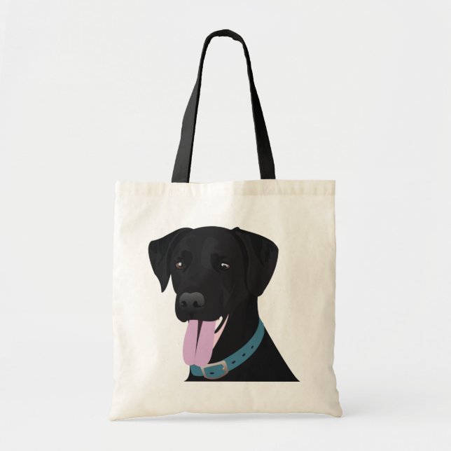 Black Lab Tote Bag (Front)