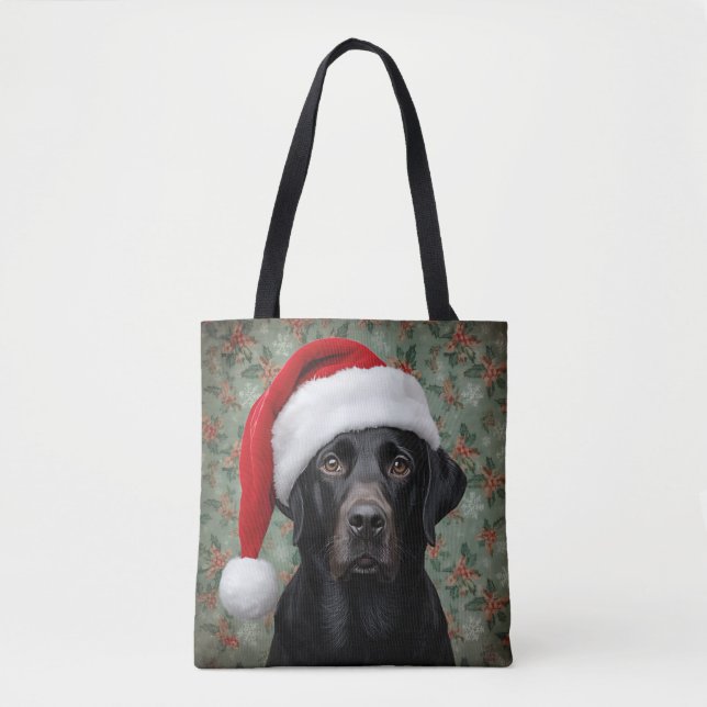 Black lab  tote bag (Front)