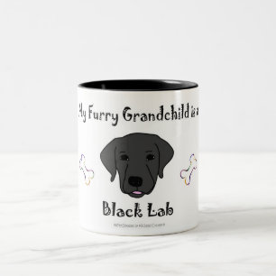 black lab Two-Tone coffee mug