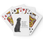 Black Lab v. Wife Playing Cards