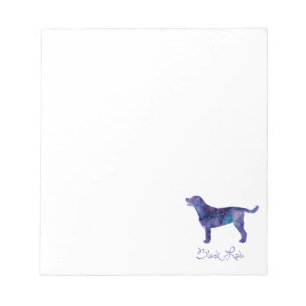 Black Lab Watercolor Notepad