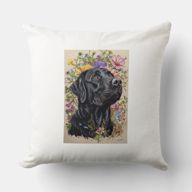 BLACK LABARDORE PILLOW (Front)