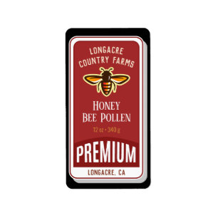Black Label Bee Pollen Product Labels