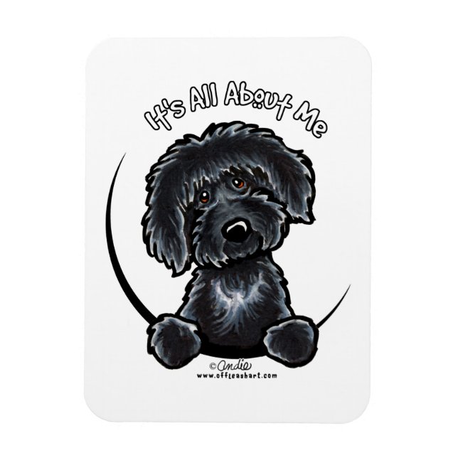 Black Labradodle IAAM Magnet (Vertical)