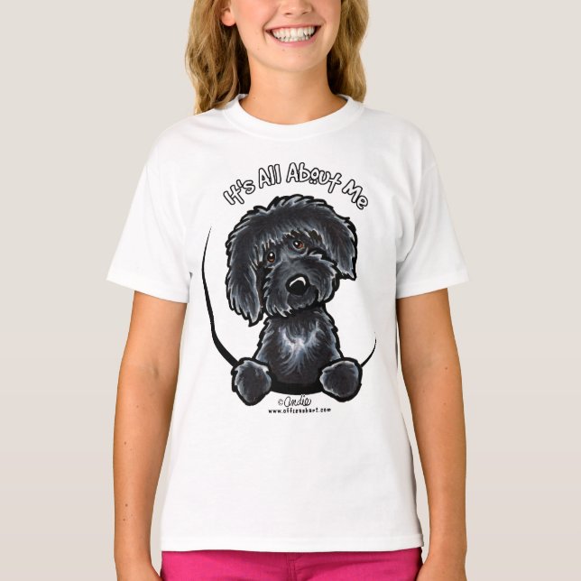 Black Labradodle IAAM T-Shirt (Front)