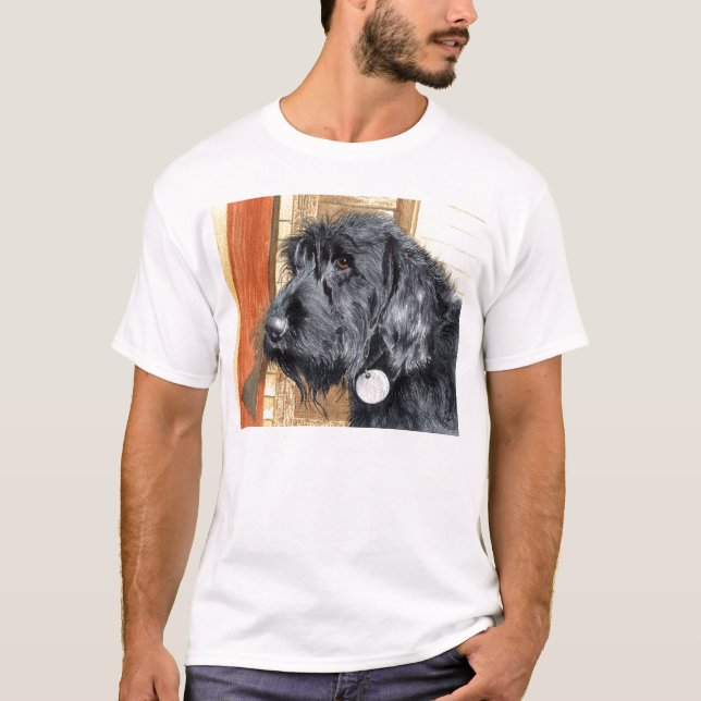 Black Labradoodle #1 Kids/Todler shirts (Front)